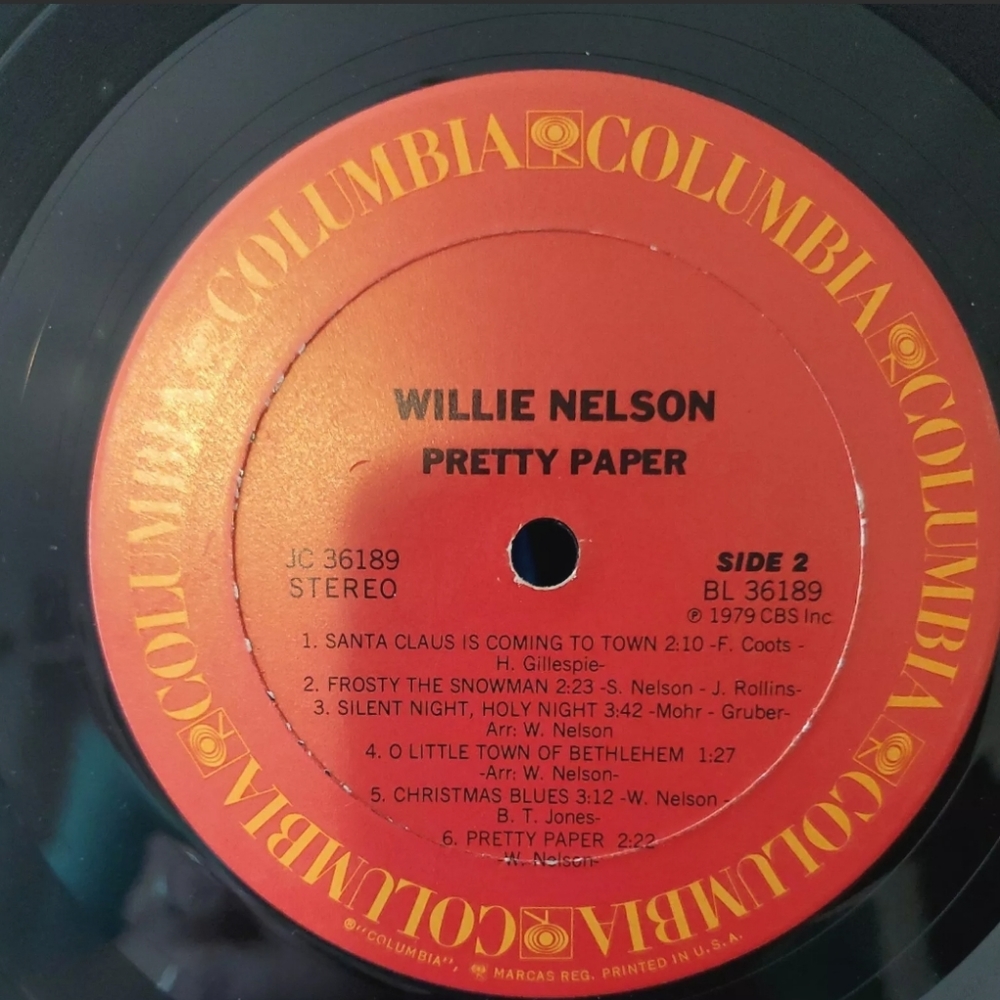 WILLIE NELSON - Pretty Paper - Vinyl Record LP - 1979. Condition is Pre-owned. - Picture 11 of 11